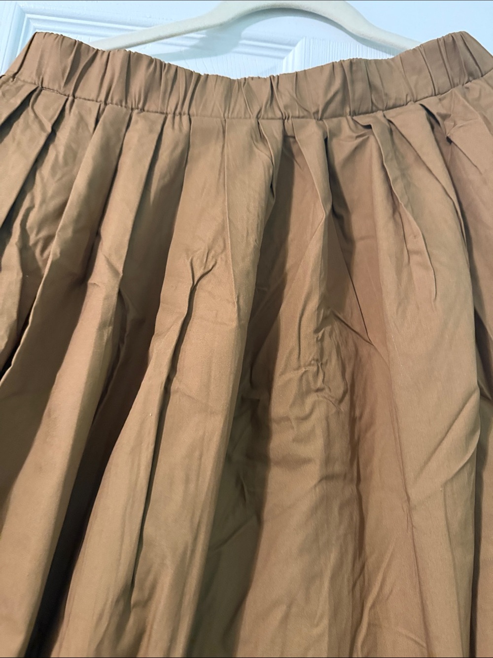 Women's Midi Skirt in Camel